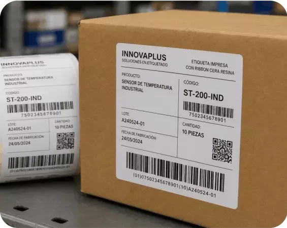 ribbons de cera-resina para etiquetas autoadhesivas