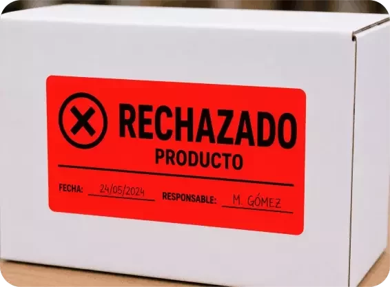 etiquetas autoadhesivas fluo rojo