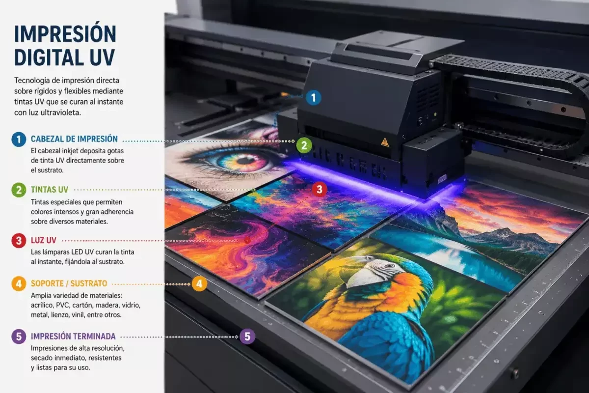 Etiquetas Autoadhesivas en Impresion Digital con resistencia UV