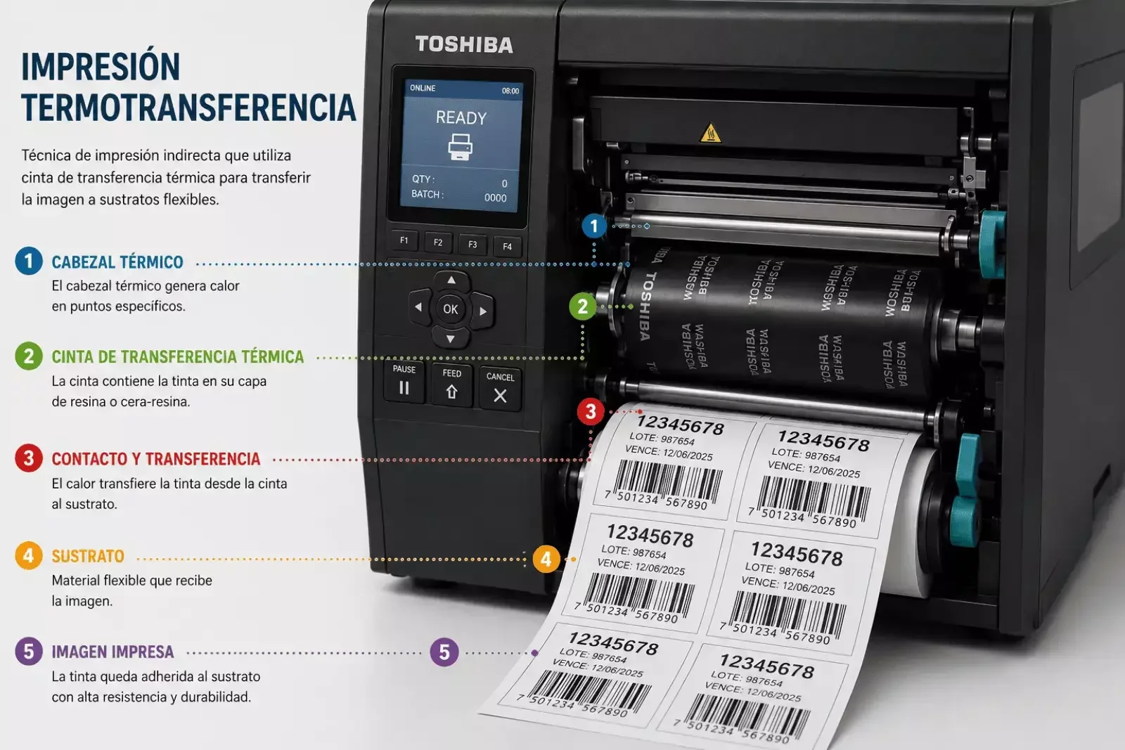 Etiquetas autoadhesivas en termotransferencia