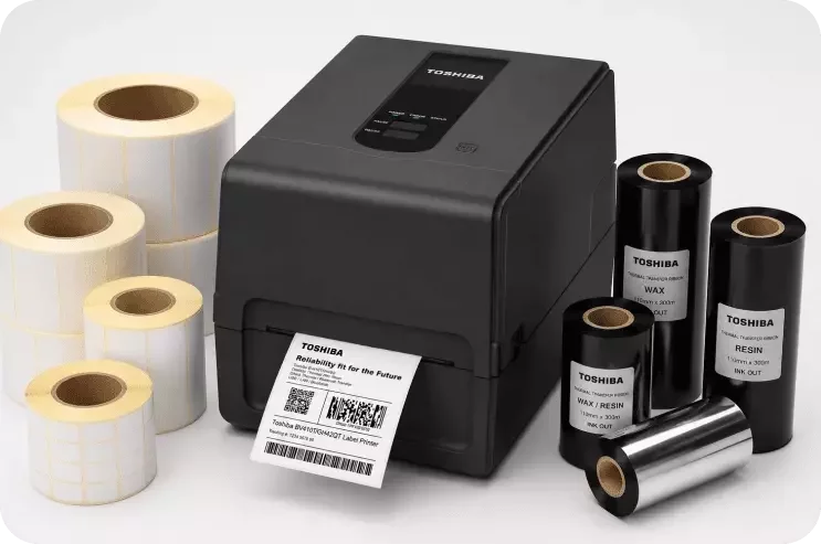Impresora Toshiba BV400 compacta para comercios y oficinas